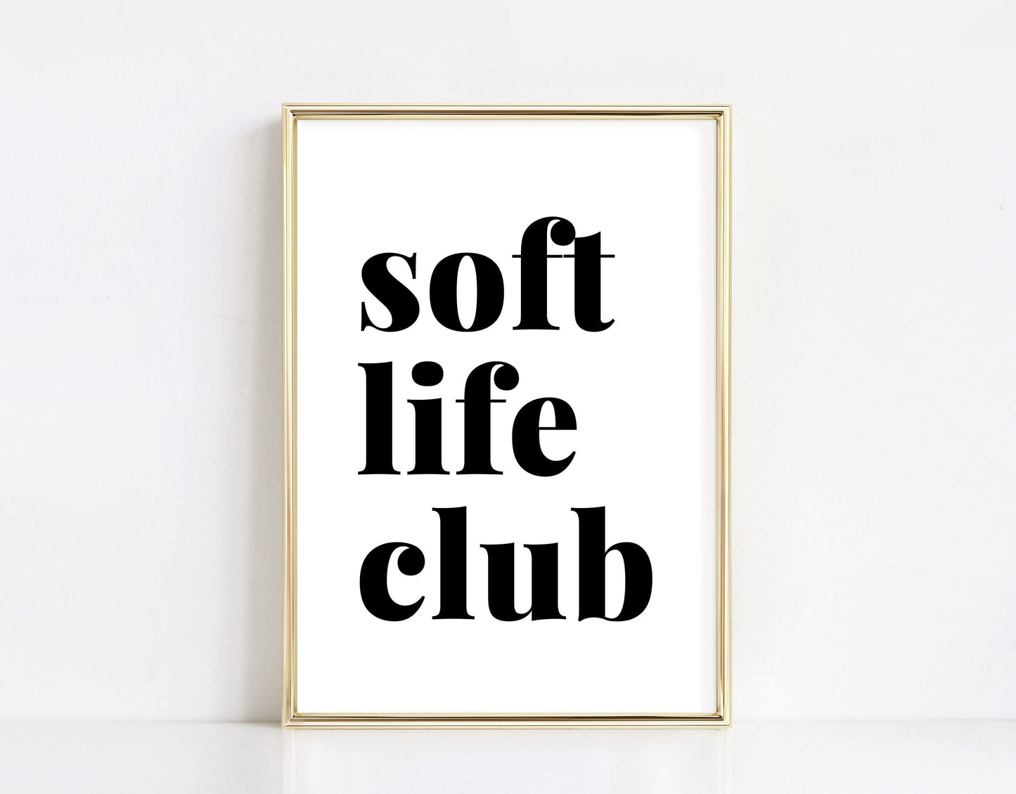 Soft Life Club Print